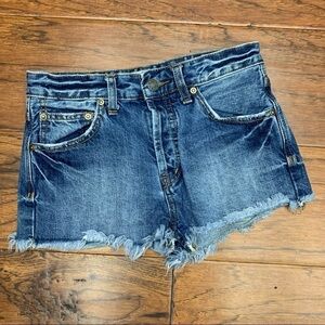 Free people denim shorts‎